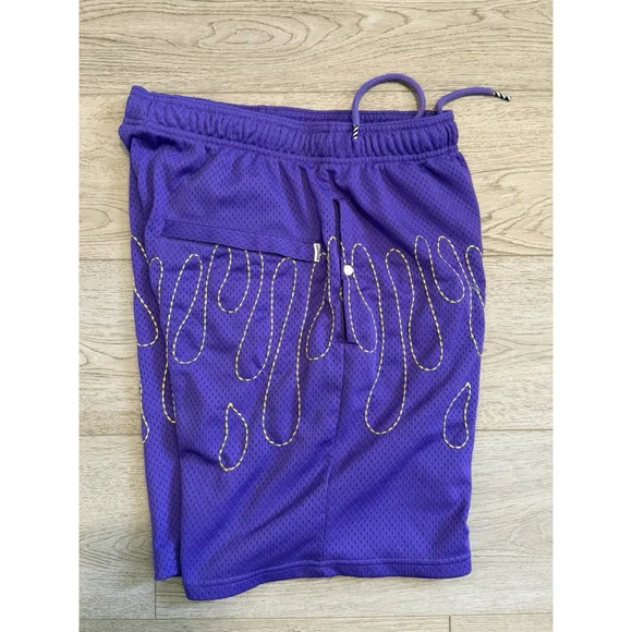 Ice Cream Pineapple Shorts Prism Violet BBC Drawstring Pockets Men’s M - Picture 15 of 15